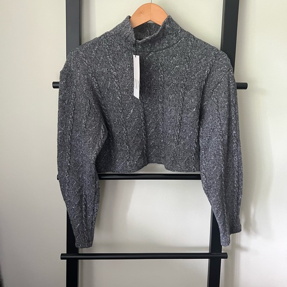 Zara Cable-Knit Sweater Beige (S) - Picture 8 of 10